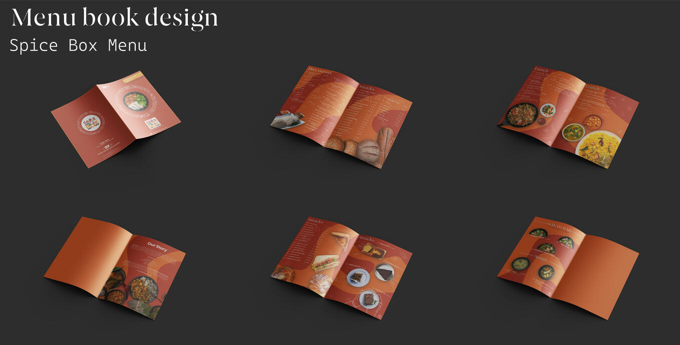 Spice Box menu design